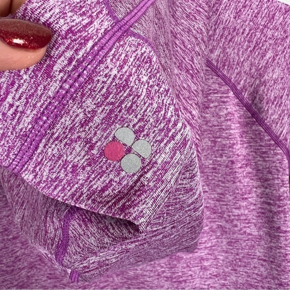 Sweaty Betty Purple Fleece Run Hoodie M – Thumbholes, Heathered, Stretchy - Picture 7 of 10